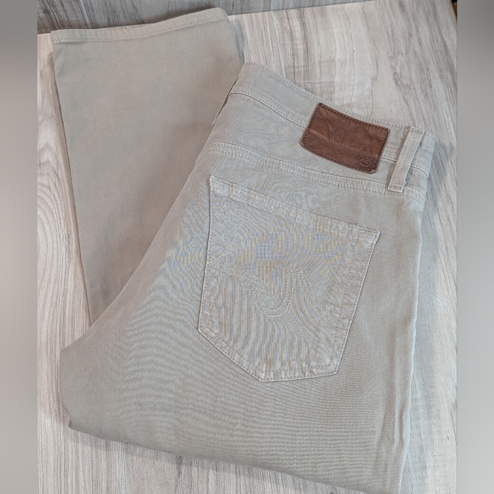 AG "The Graduate" Tailored Leg Pants Mens Size 31 Khaki Tan 5 Pocket
